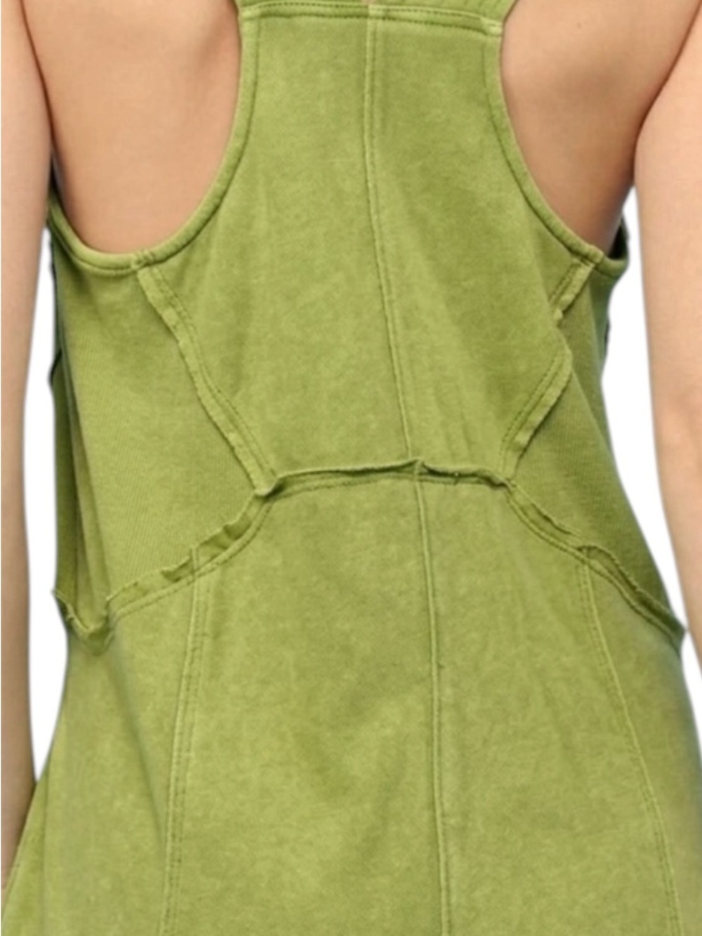 BlueVelvet Women’s Wide-Leg Olive Green Jumpsuit XL - Picture 4 of 4